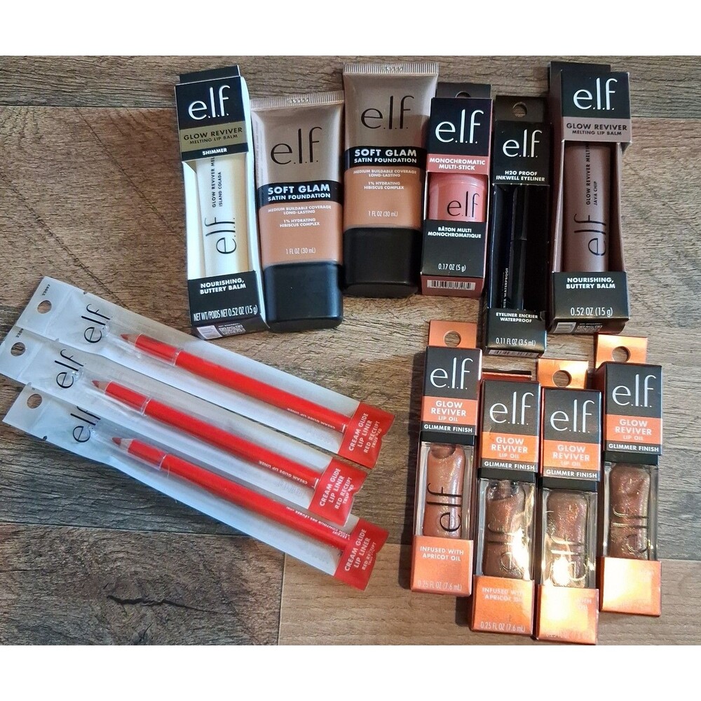 ELF Cosmetics Bundle Lip Foundation Eyeliner Multi Stick